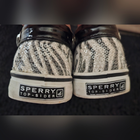 Sperry sequins zebra pattern inspired top sider. - Picture 6 of 9